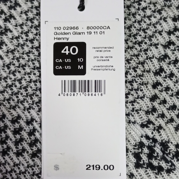 Olsen Henny Open Front Wool Yarn Cardigan Sweater Golden Glam M - Picture 11 of 16